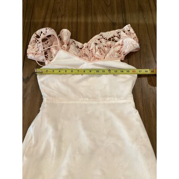 Club Monaco NAWALE DRESS ROBE PINK MIX/ROSE floral tier lace Mini dress nwt 4 - Picture 8 of 15